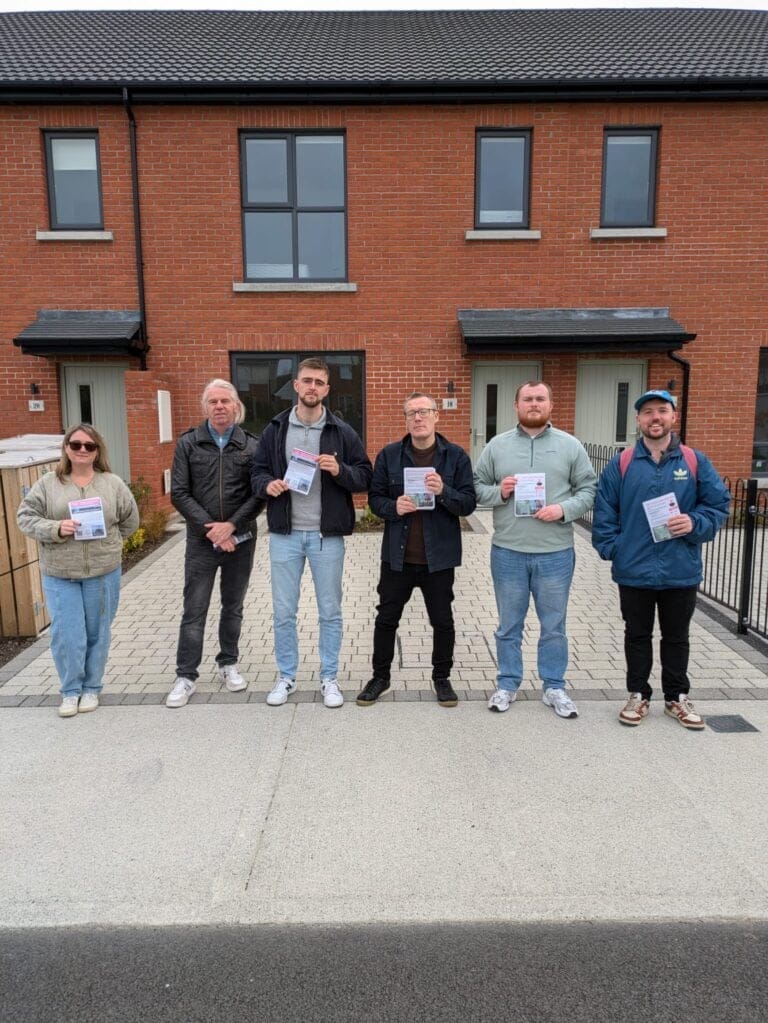 Councillor Conor Reddy And Swords Rep Ollie Power Pitch Tents To Protest Vacant Ryanair Homes In Swords