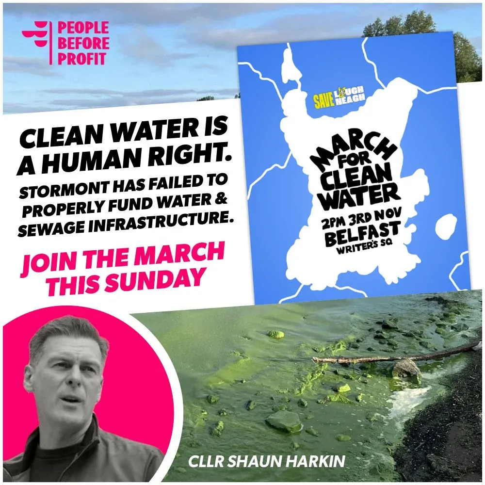 Support For The March For Clean Water In Belfast 3 November